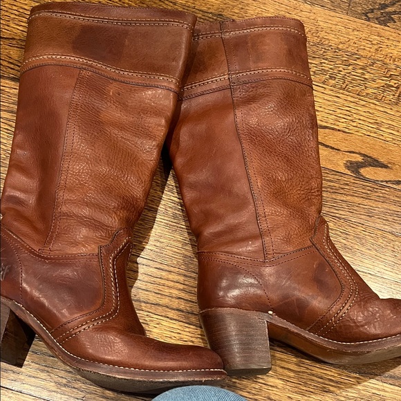 Frye Chestnut Knee high Leather Boots - Picture 4 of 9
